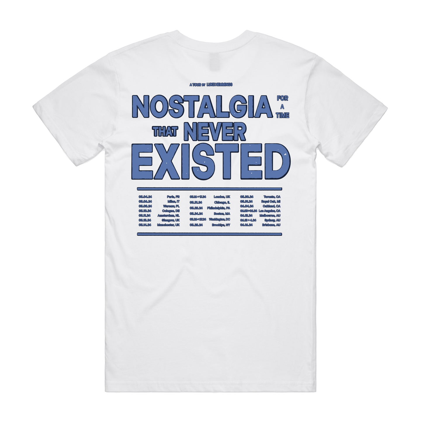 Nostalgia For A Time That Never Existed White Tee