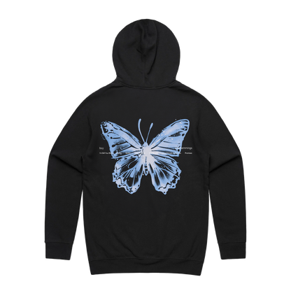 Boy Butterfly Black Hoodie